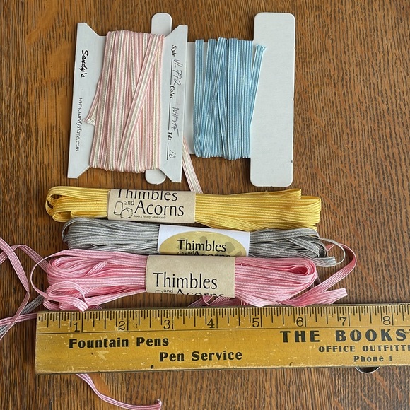 Lot of pastel Middy Braid packets, various colors and lengths - Picture 5 of 5